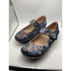 Alegria Paloma Peace Love Multi-Color Mary Jane Shoes PAL-356 Women 39 US 9
